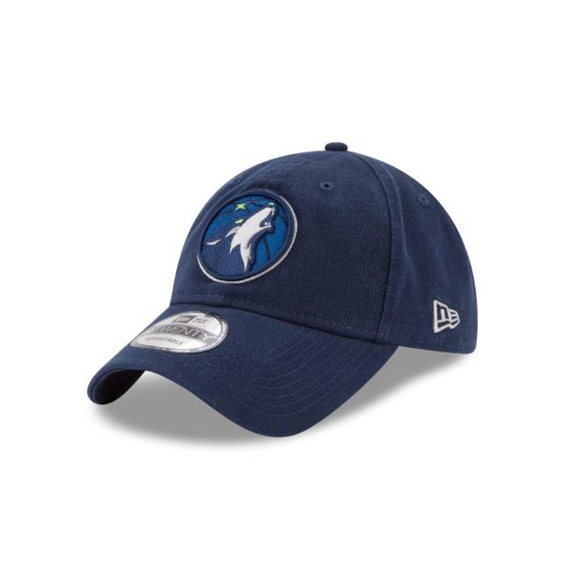 NBA Minnesota Timberwolves Core Classic 9Twenty Adjustable (SBI6480) - Blue New Era Caps